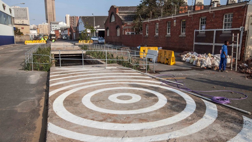 The Beer Hall in Rivertown, formerly a storehouse redeveloped by the Durban municipality into a mixed-use cultural centre, is a key legacy project of UIA2014. Photo: Luca Barausse.