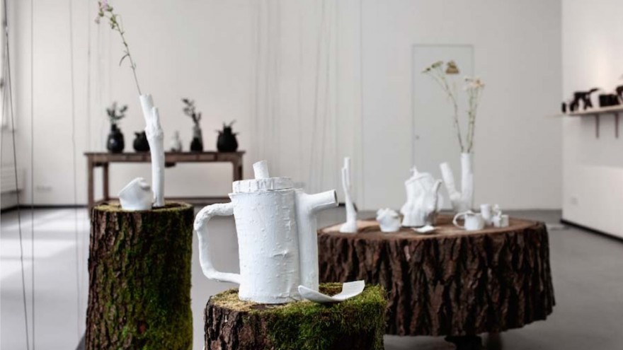 In Made by Forest Ceramics, Bara Vinorova uses the forms of trees to lend shape to fragile vases and tea-ware. 