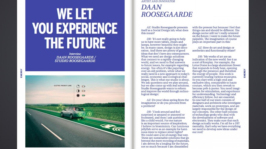 Interview with Dutch designer Daan Roosegaarde.