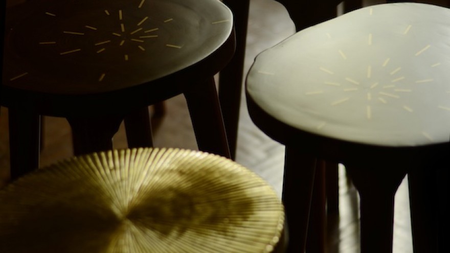 Tekku stools by Ira Studio. 