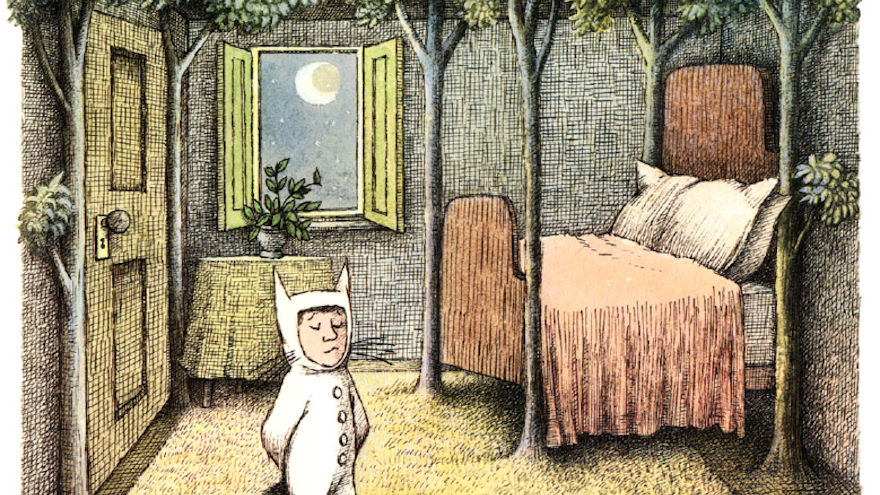 Maurice Sendak's illustration work in "Where the wild things are". 