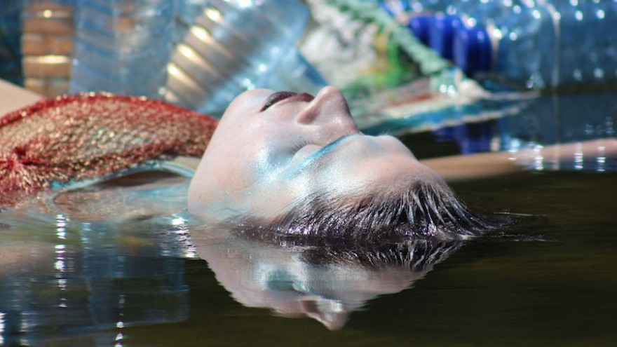 Celeste Theron uses performance art to create water awareness.