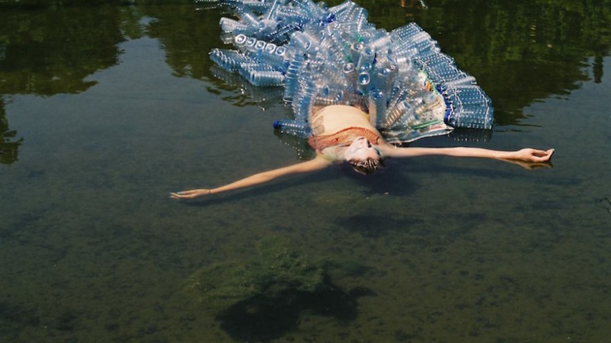 Celeste Theron uses performance art to create water awareness.