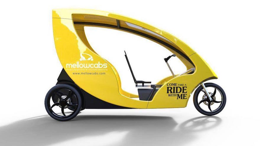 Mellowcabs electric taxi, designed with the help of experts Ideso.