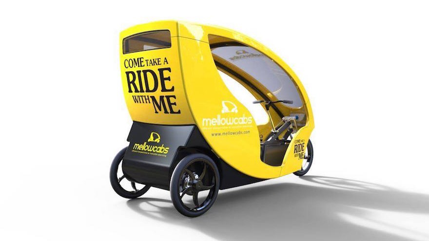 Mellowcabs electric taxi, designed with the help of experts Ideso.