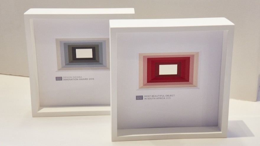 The artwork trophies Lars Fischedick designed for Design Indaba Expo 2015.