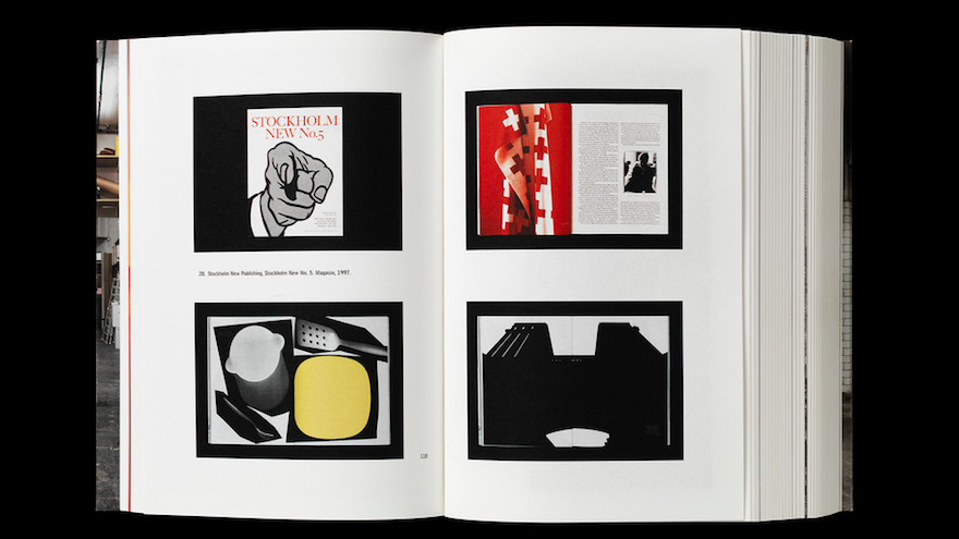 Images from the pages of the book “Grafisk design: Henrik Nygren”, published by Swedish publishing house Orosdi-Back 2014. Presentation of work and memories, 1991–2013.