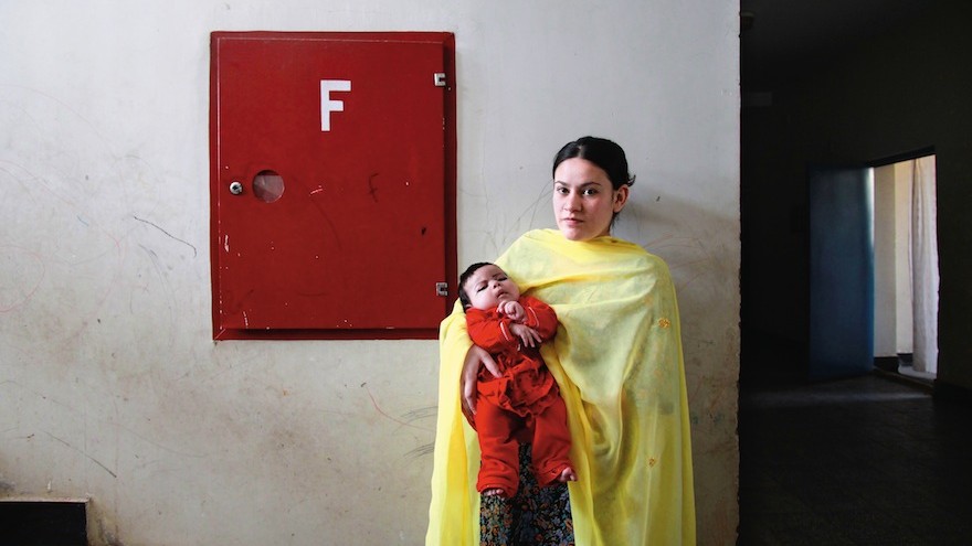 A female inmate in Afghanistan photographed by Gabriela Maj for her book 'Almond Garden'.