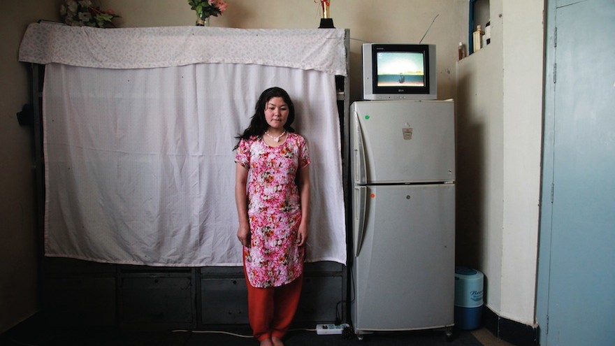 A female inmate in Afghanistan photographed by Gabriela Maj for her book 'Almond Garden'.