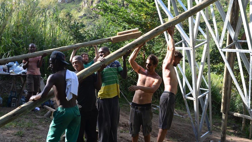 NPO buildCollective is collaborating with Austrian thesis students to build a sustainable bridge across the Mzamba River in the Eastern Cape