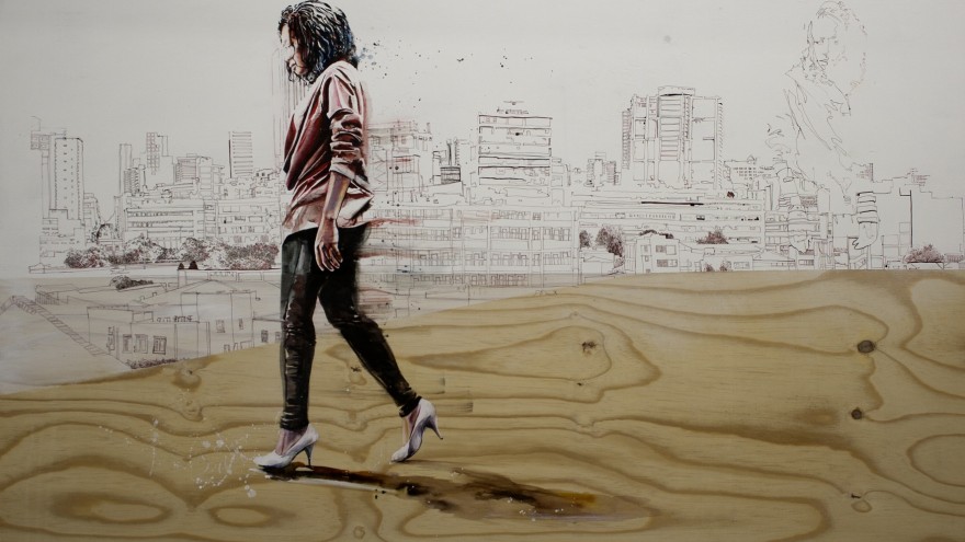 Walk Over the Traces by artist Audrey Anderson