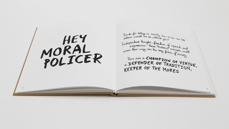 Cyrus Daruwala's book is completely handmade. 