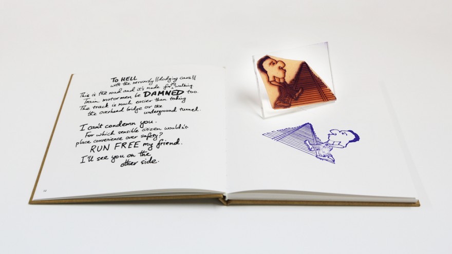 Cyrus Daruwala's book is completely handmade. 