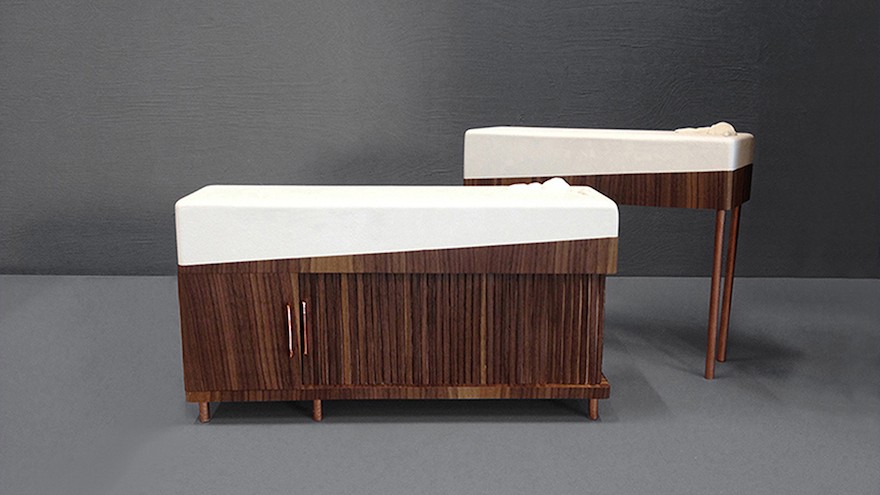 Géraldine Biard's furniture aims to ease the burden on dementia sufferers. 