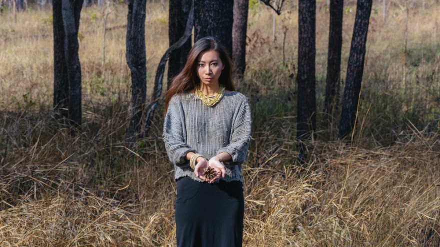 Tonlé’s designers create beautiful garments from waste materials.