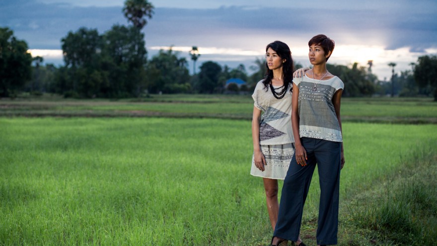 Tonlé’s designers create beautiful garments from waste materials.