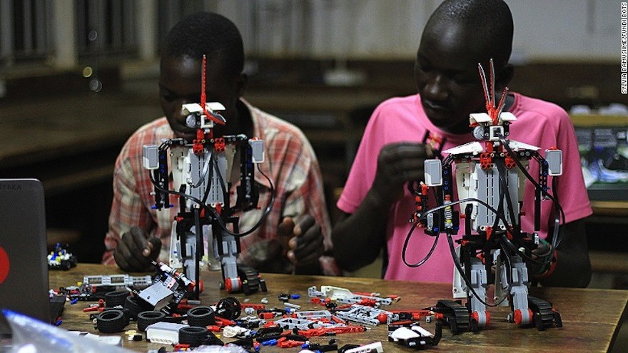 FundiBots, an organisation in Uganda that is teaching a new generation of students to innovate through a robotics training programm.