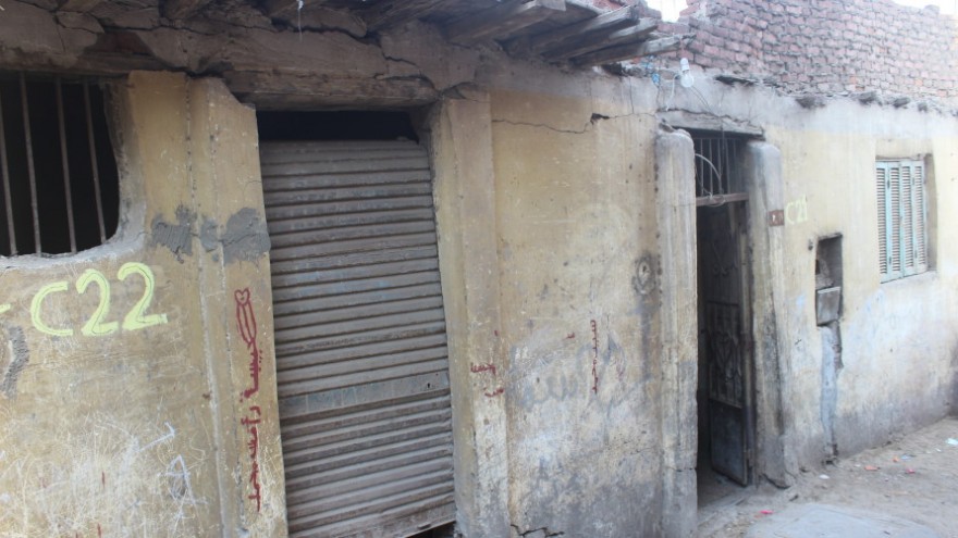 These conditions are typical of the slums in Cairo, Egypt. 