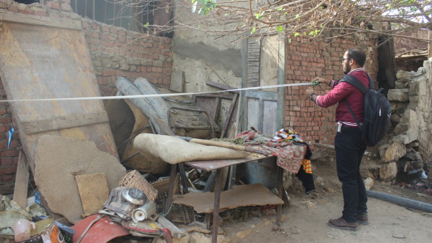 These conditions are typical of the slums in Cairo, Egypt. 