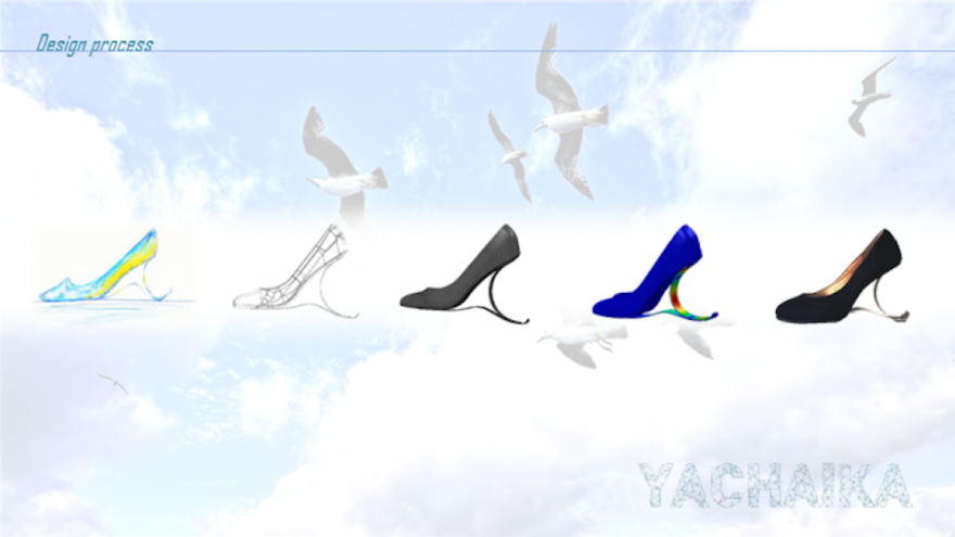 Yasuyuki Yamada has created a healthier alternative to conventional high-heeled shoes. 