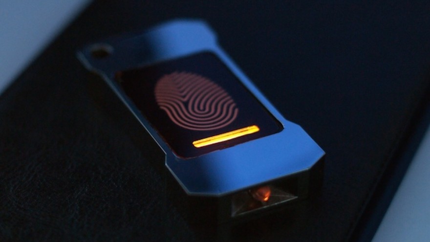 This finger-sized flashlight is powered by body heat.