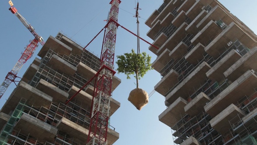 This firm's vertical forest is a sustainable contribution to a concrete city.  Image Source: Stefano Boeri Architetti/Facebook 