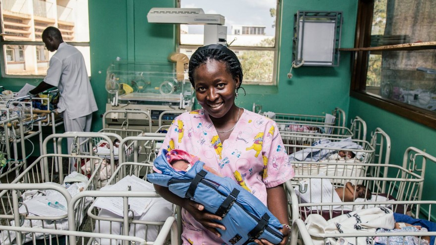 The Embrace Warmer is a low-tech incubator for low weight and preterm infants born in the developing world.