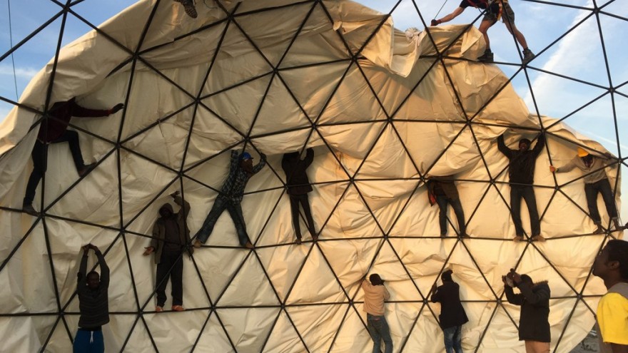 Good Chance is a theatre functioning as a meeting place for refugees.