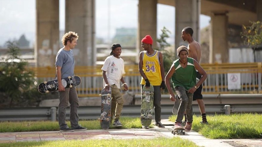 Ethiopia Skate is an initiative that uses skateboarding to help youth make connections in Addis Ababa. Image: Ethiopia Skate