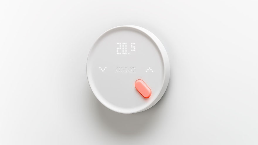 Qivivo Thermostat designed by 5.5 designstudio in Paris