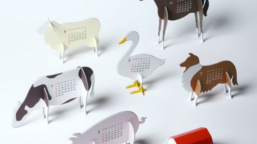 Good Morning original calendar 2012 “Farm” Calendar by Katsumi Tamura