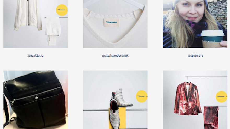 The ShareWear brand encourages borrowing rather than buying. 