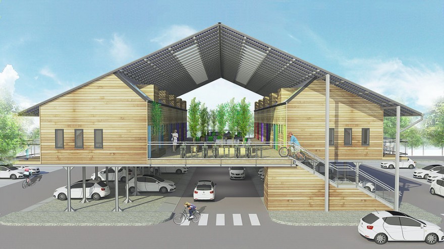 Pods designed to live above existing car parks 