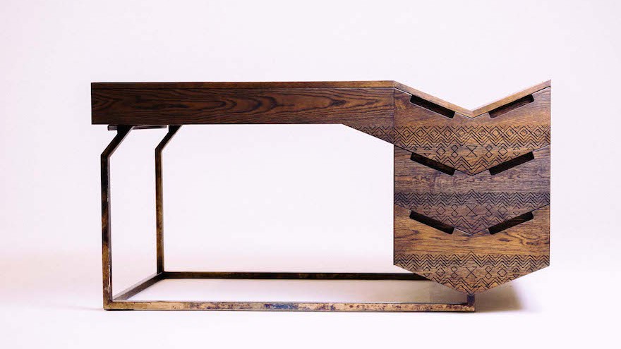 Mvelo desk by Siyanda Mbele. Photo credit: Michelle Reynolds