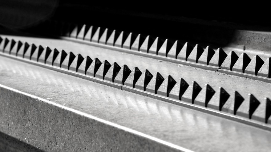 A spiked window sill in Manhattan