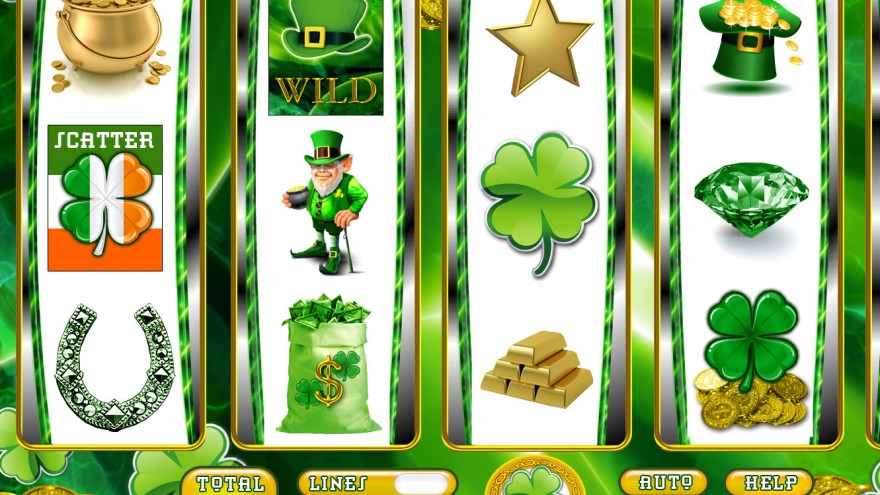 Leprechaun-themed interface