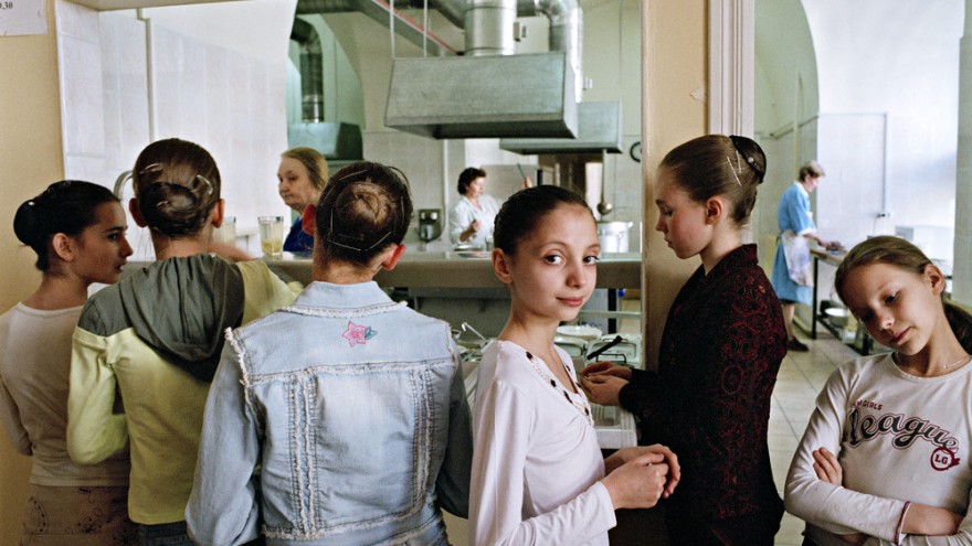 Young dancers at lunch time