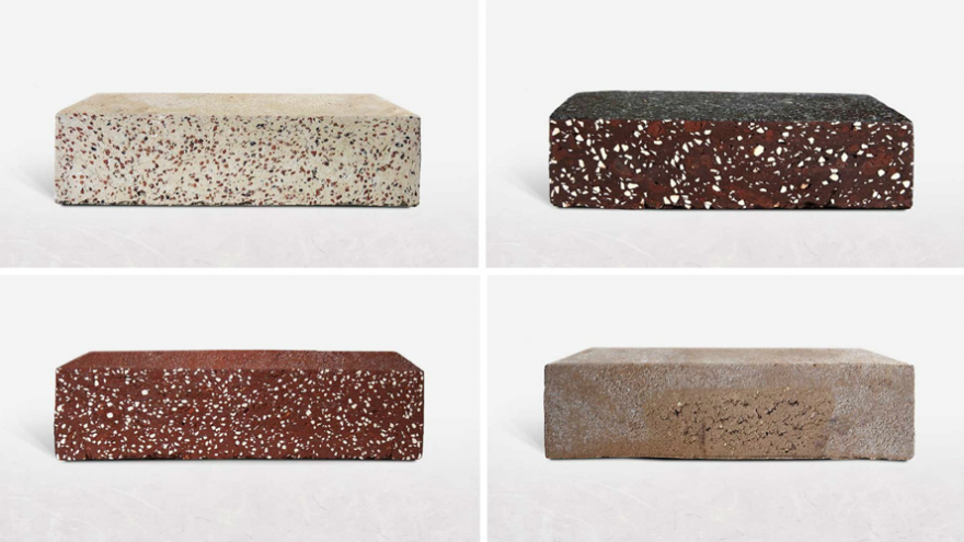 Variety of WasteBasedBricks