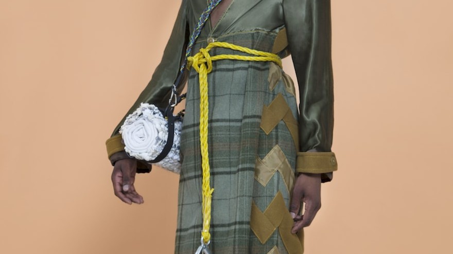 Kouto's collection is made out of discarded garments