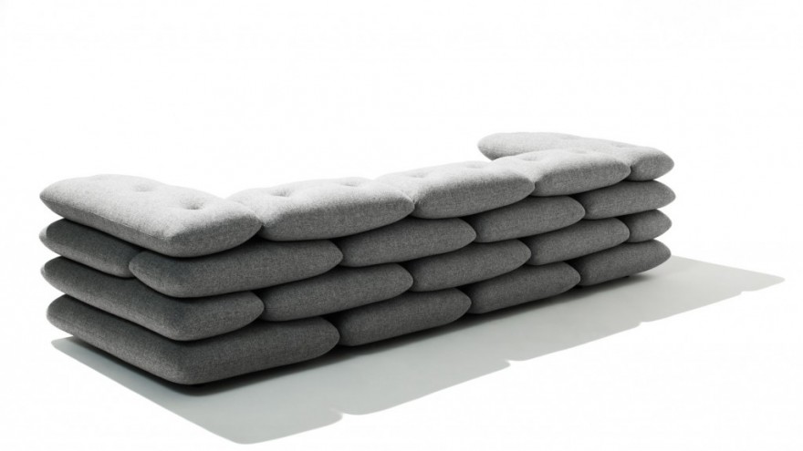 Brick couch by KiBiSi. 