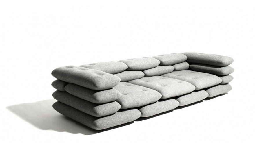 Brick couch by KiBiSi. 