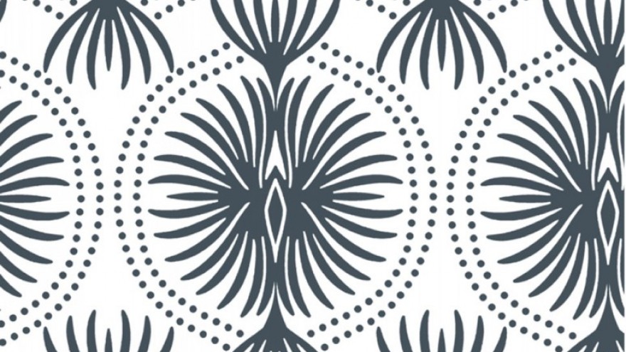 Contemporary Scroll - textile design. 