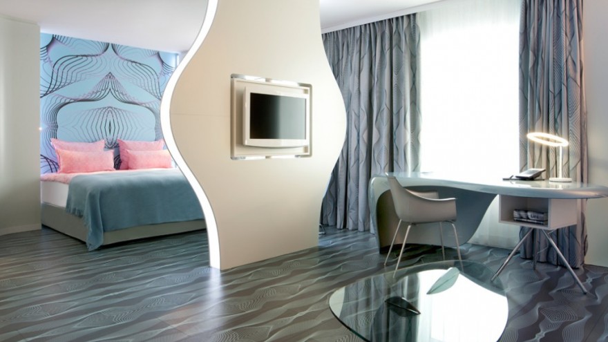 nhow Hotel by Karim Rashid - Junior Suite, blue. 