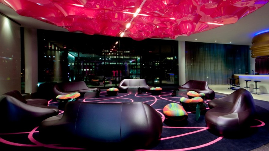 nhow Hotel by Karim Rashid - Lobby Lounge. 