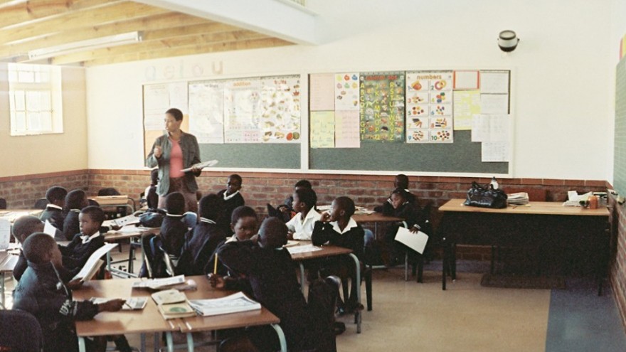 In the classroom. Photo: Angela Buckland. 