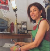 Beverley Price in her studio (2013)