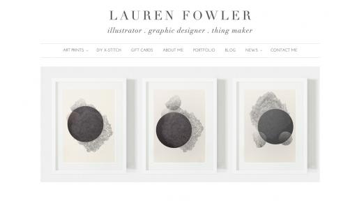 "Lost is a Place Too" online shop by Lauren Fowler. 
