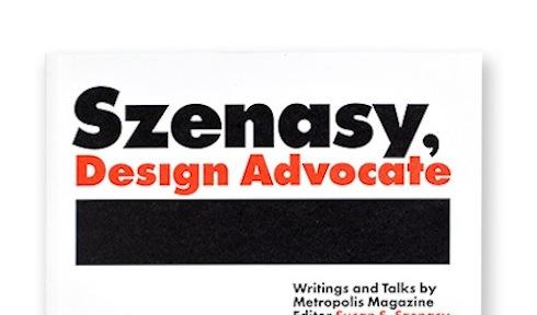 Szenasy, Design Advocate cover by Paula Scher. 