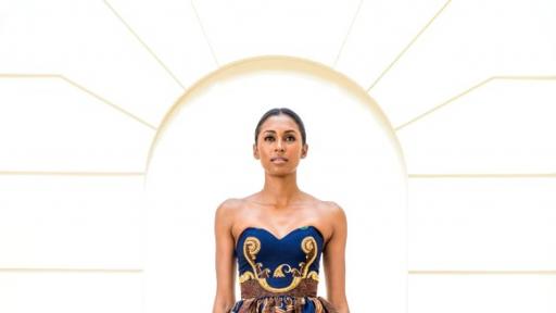 Dress by Taibo Bacar. 