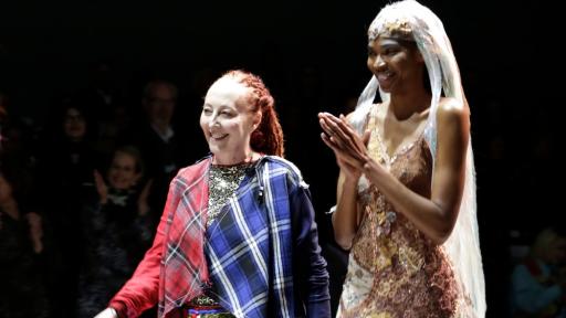 Marianne Fassler on the ramp at Mercedes-Benz Fashion Week Cape Town. Image: SDR Photo.